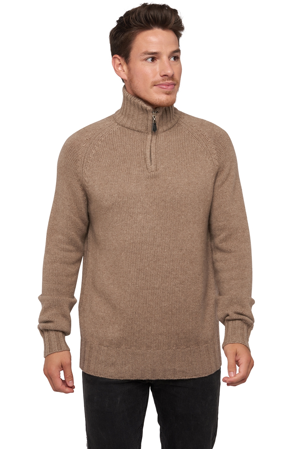 Cachemire Naturel pull homme natural viero natural brown 4xl